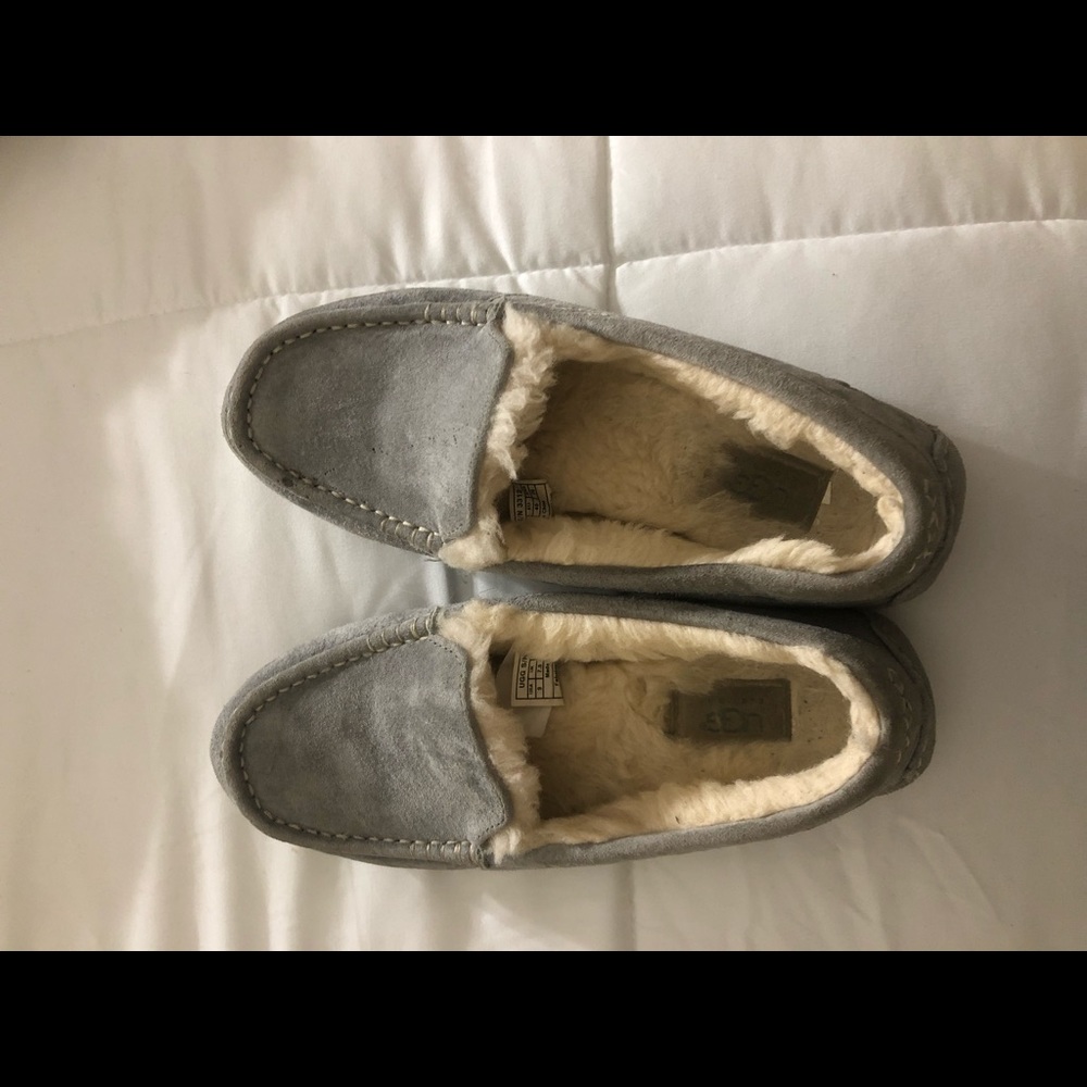 Gray ugg mocosins